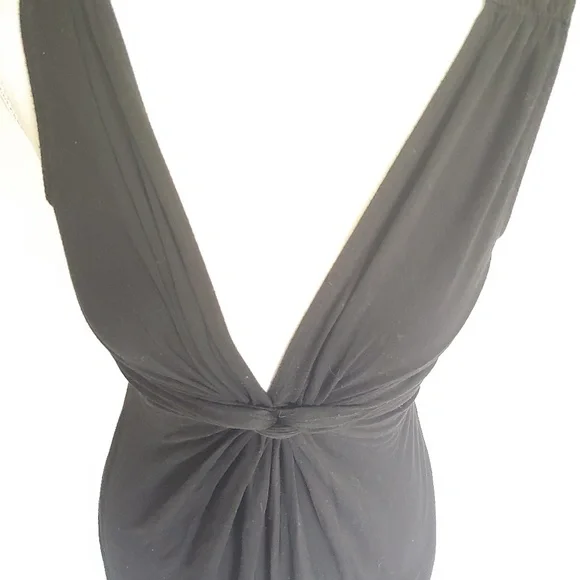 Forever 21 Black Plunging Neckline Mini Dress - Picture 2 of 7